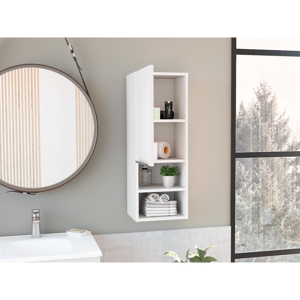 Mila Medicine Cabinet White MDF. Picture 5