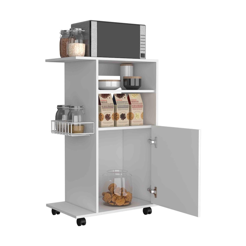 Clip Kitchen Cart White MDF. Picture 2