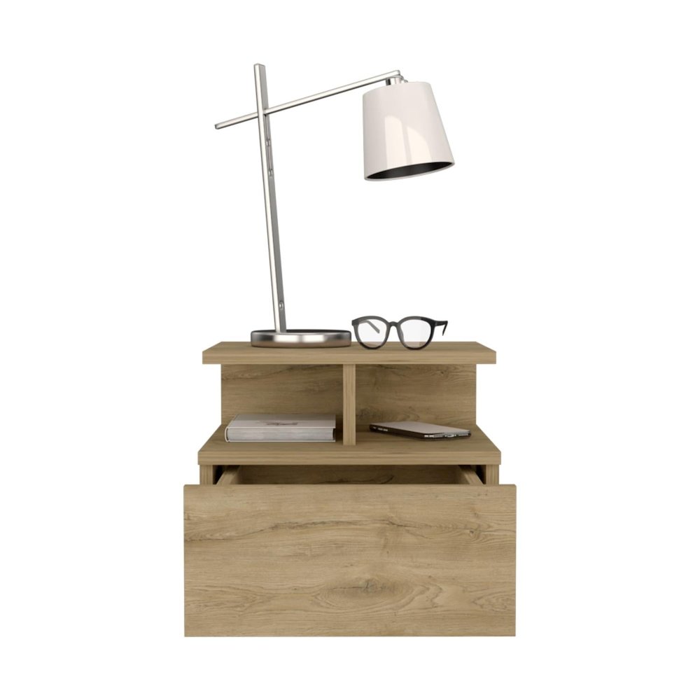 Adele Floating Nightstand Macadamia MDF. Picture 2