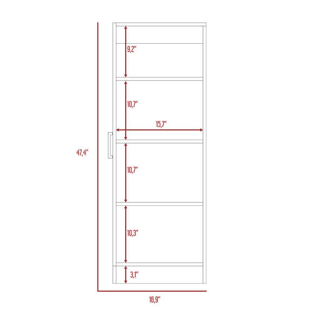 Belleria Pantry White MDF. Picture 4