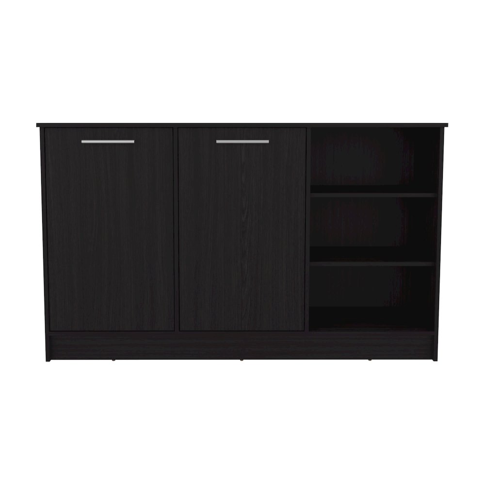 Ginger Kitchen Island Black Wengue MDF. Picture 4