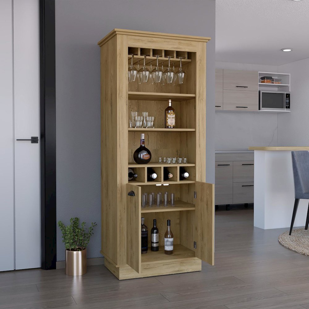 Lafayette Bar Cabinet Macadamia MDF. Picture 5