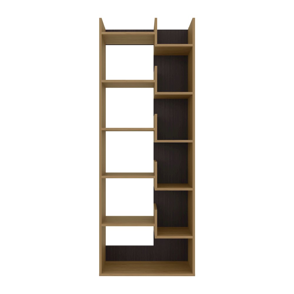 Clover Bookcase Natural Oak MDF. Picture 1