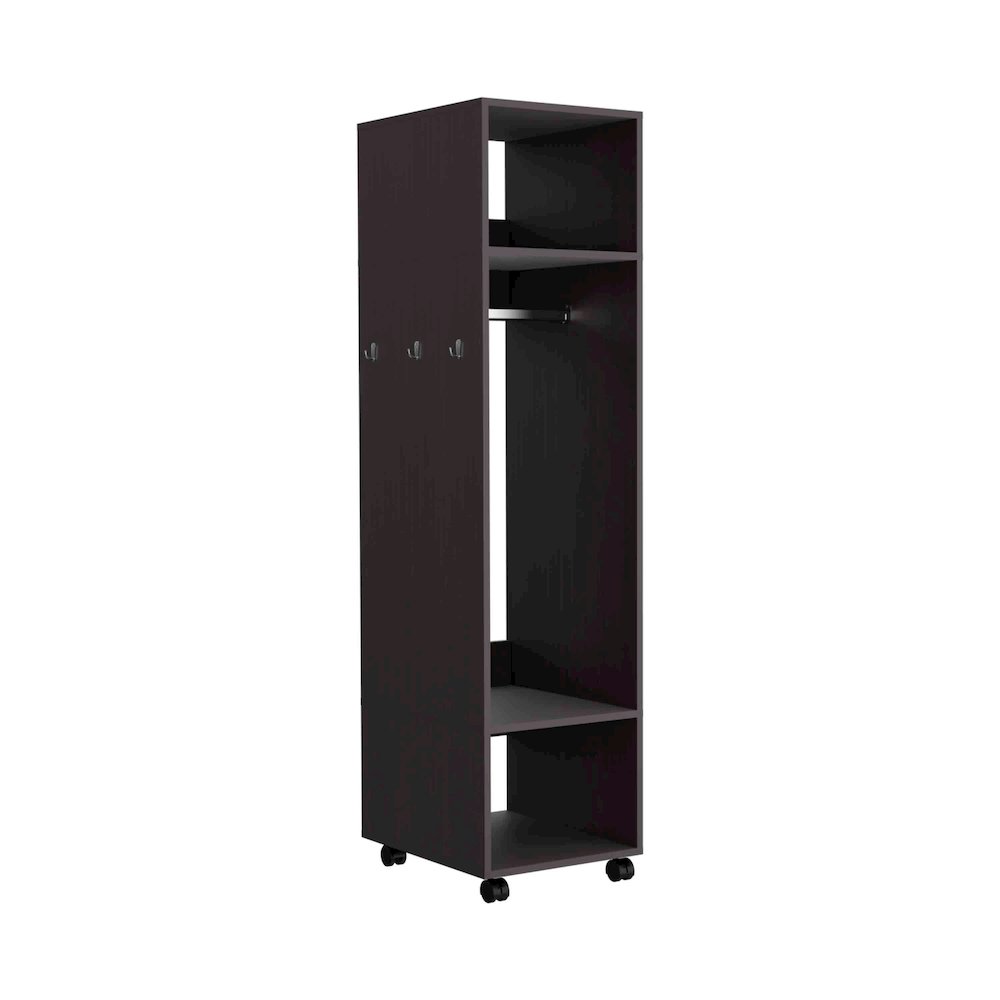 Cluster Wardrove with Mirror Black MDF. Picture 1