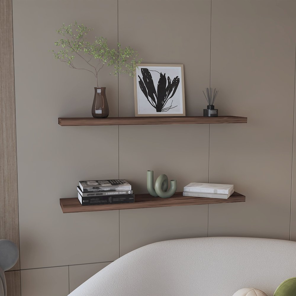 Adele Floating Nightstand Black MDF. Picture 3