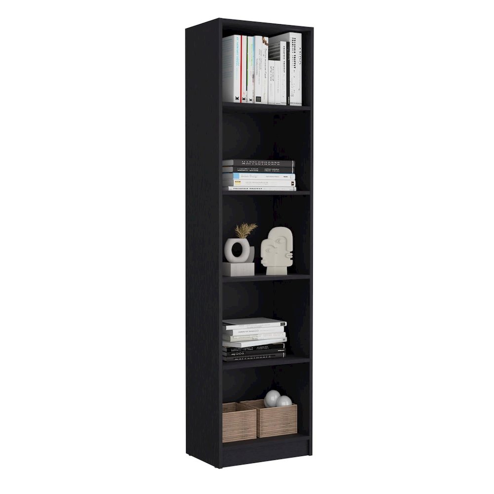 Home Xs Bookcase Black MDF. Picture 2