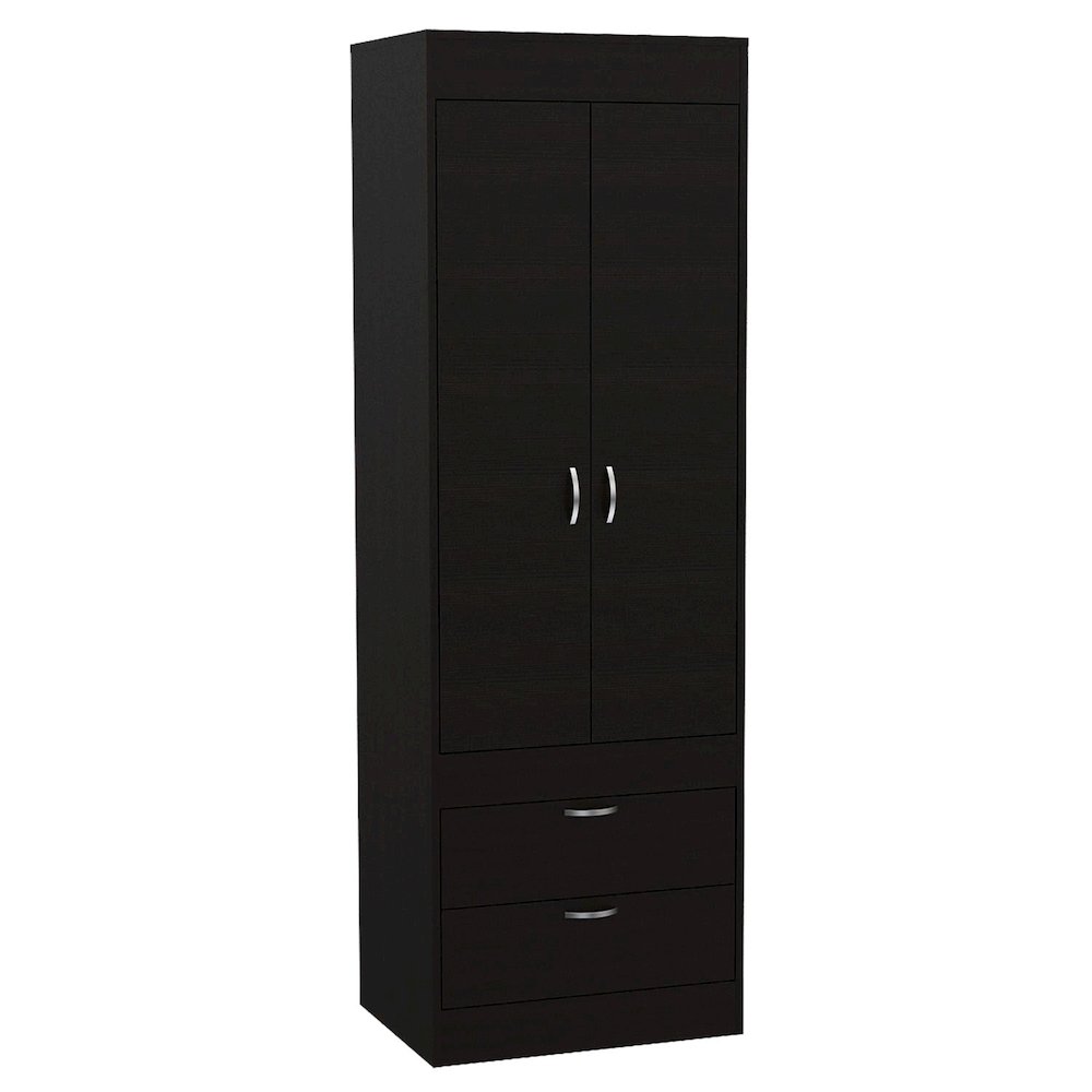 Garage Storage Cabinet Black MDF. Picture 1