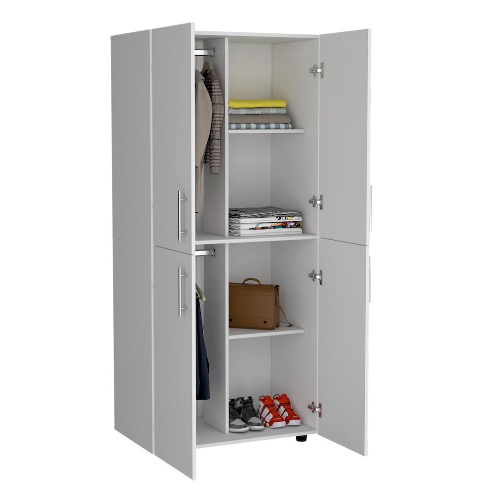 Hazel Armoire White MDF. Picture 2