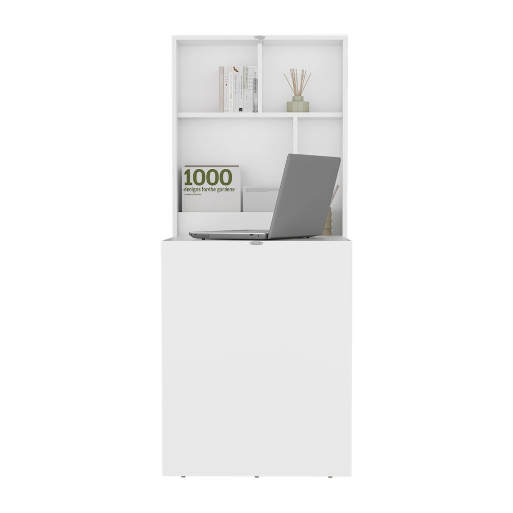 Atenea Kitchen Island White / Macadamia MDF. Picture 1