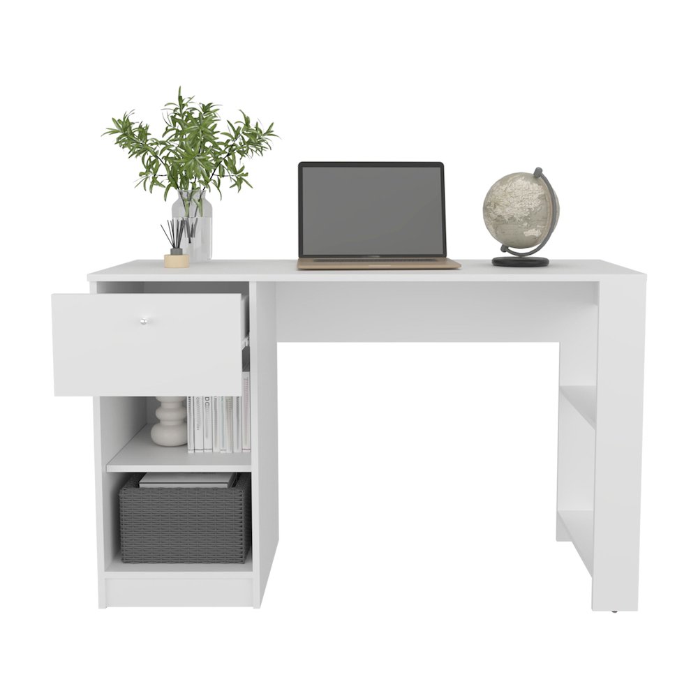 Macondo Kitchen Island White / Macadamia MDF. Picture 2