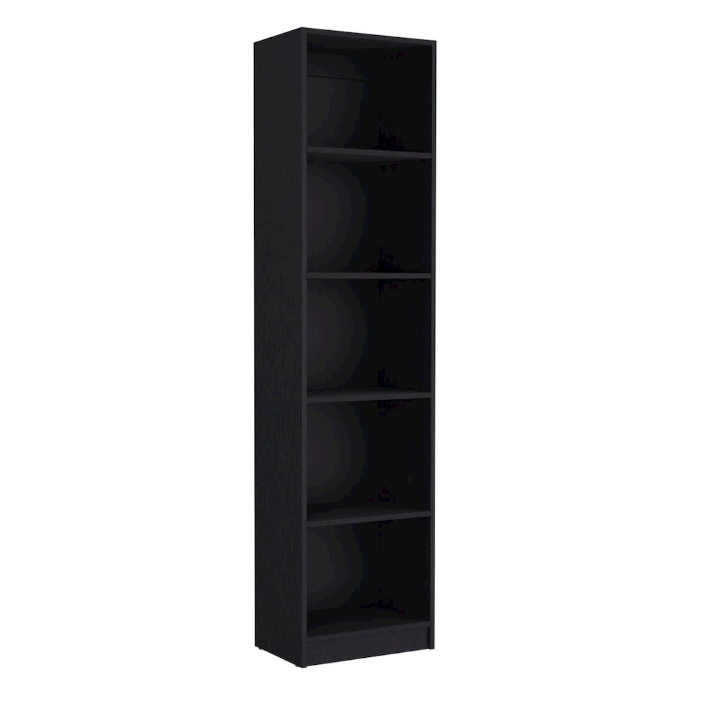 Home Xs Bookcase Black MDF. Picture 1