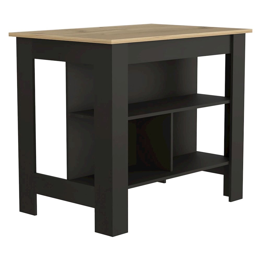 Essential Bar Cabinet Black MDF. Picture 1