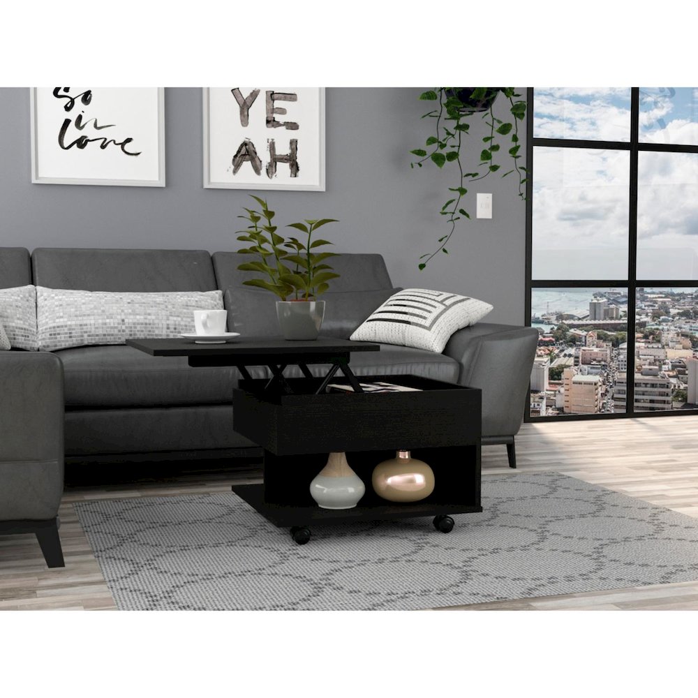 Luanda Coffee Table Black MDF. Picture 5
