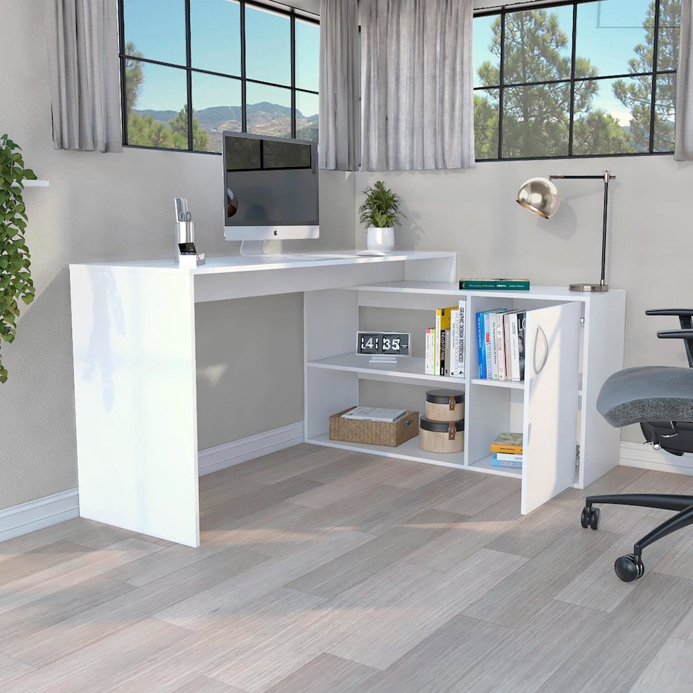 Axis Desk White MDF. Picture 5