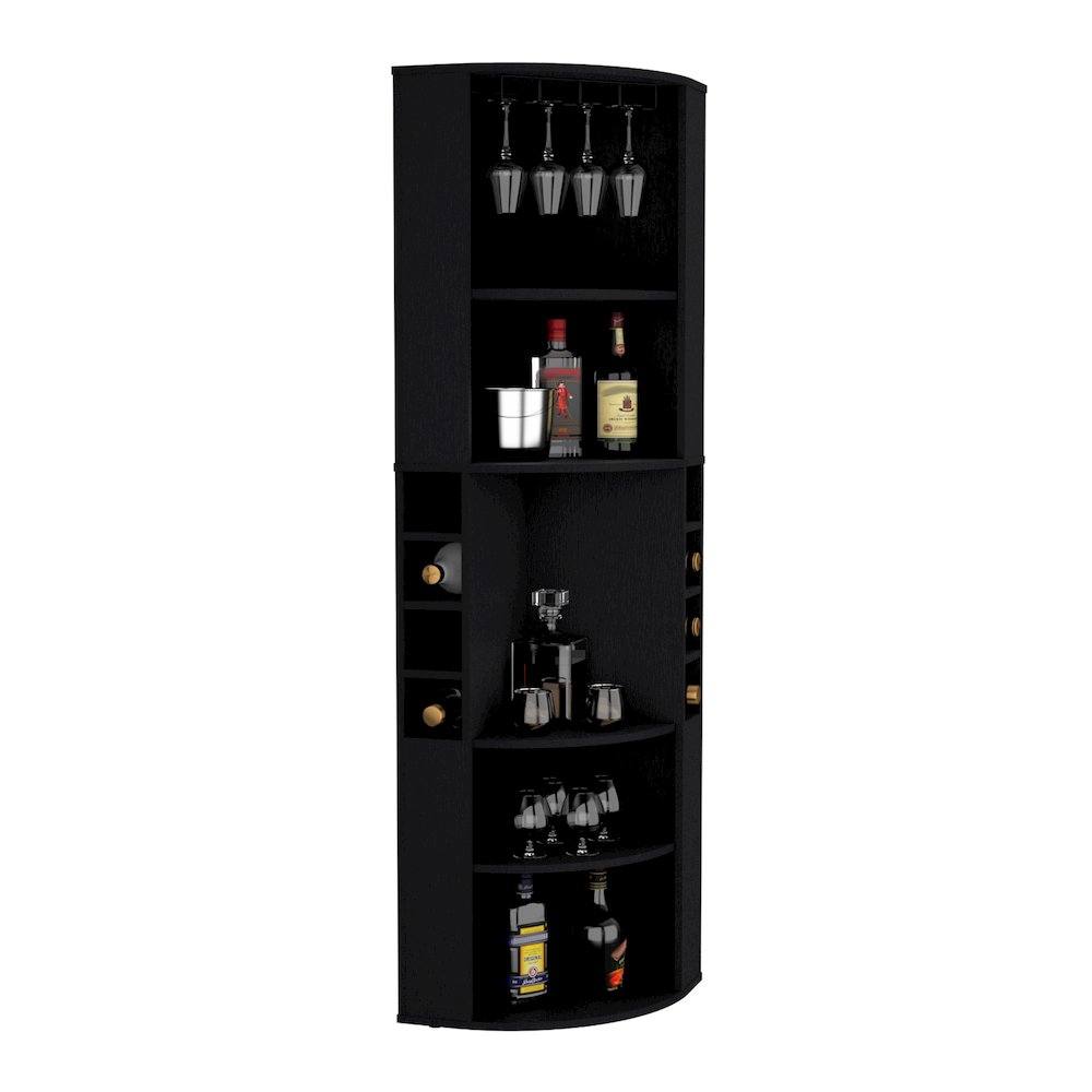 Being Kava Bar Cabinet Black MDF. Picture 2
