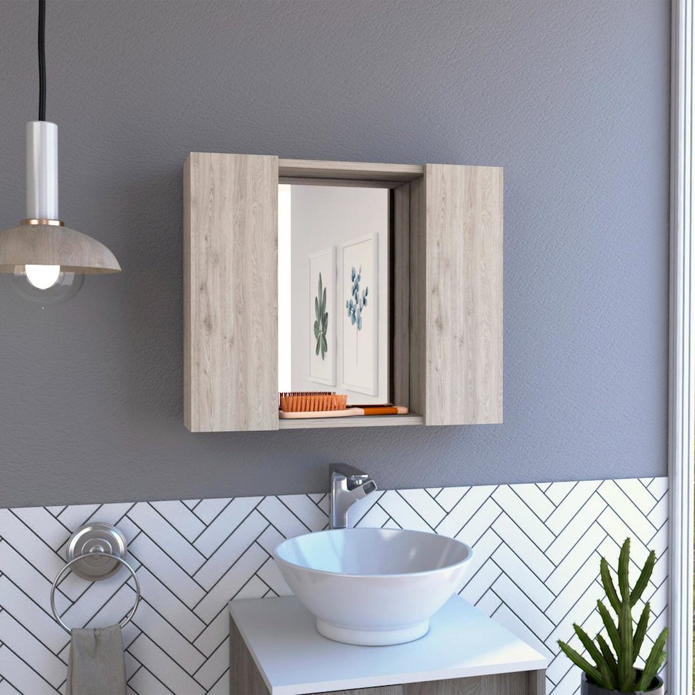 Medicine Cabinets Light Gray MDF. Picture 3