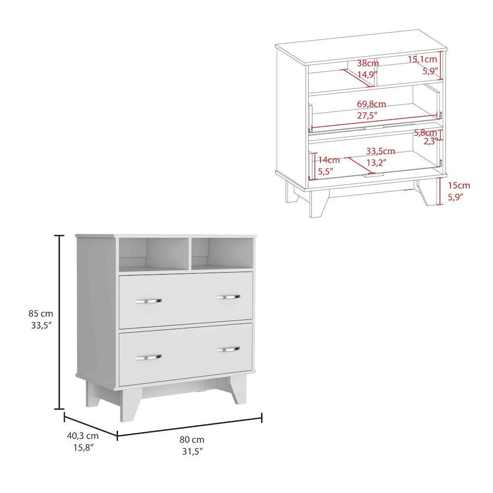 Nala Broom Closet White MDF. Picture 4
