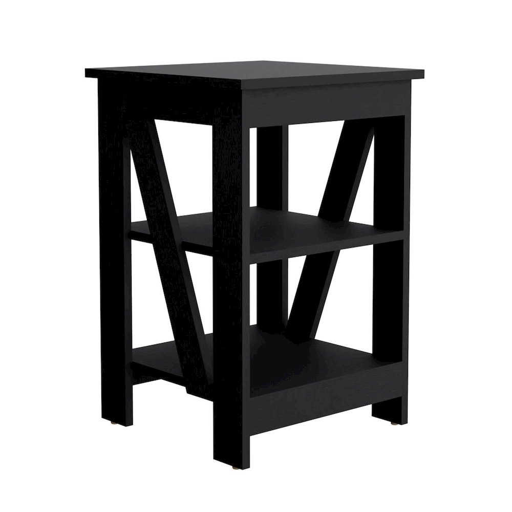 Taylor Side Table Black MDF. Picture 1
