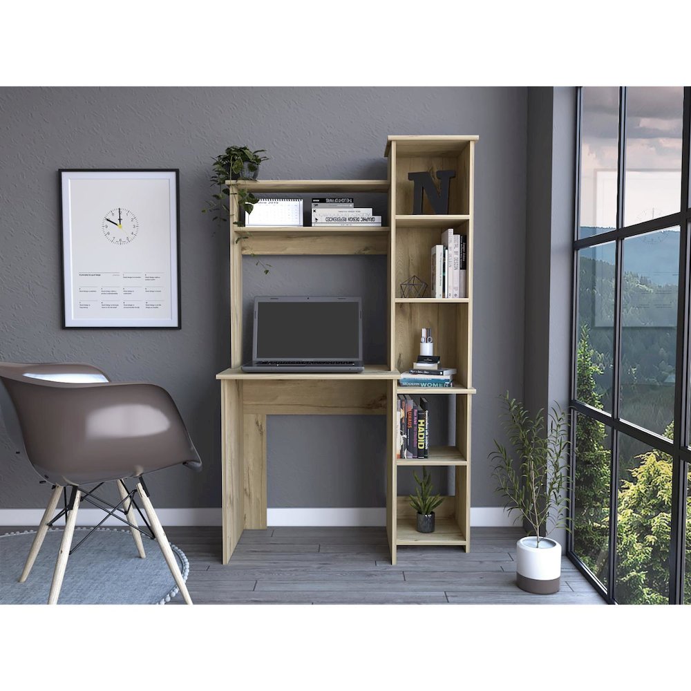 Prana Bar Cabinet Light Oak MDF. Picture 3