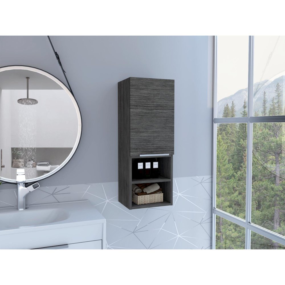 Mila Medicine Cabinet Smokey Oak MDF. Picture 3