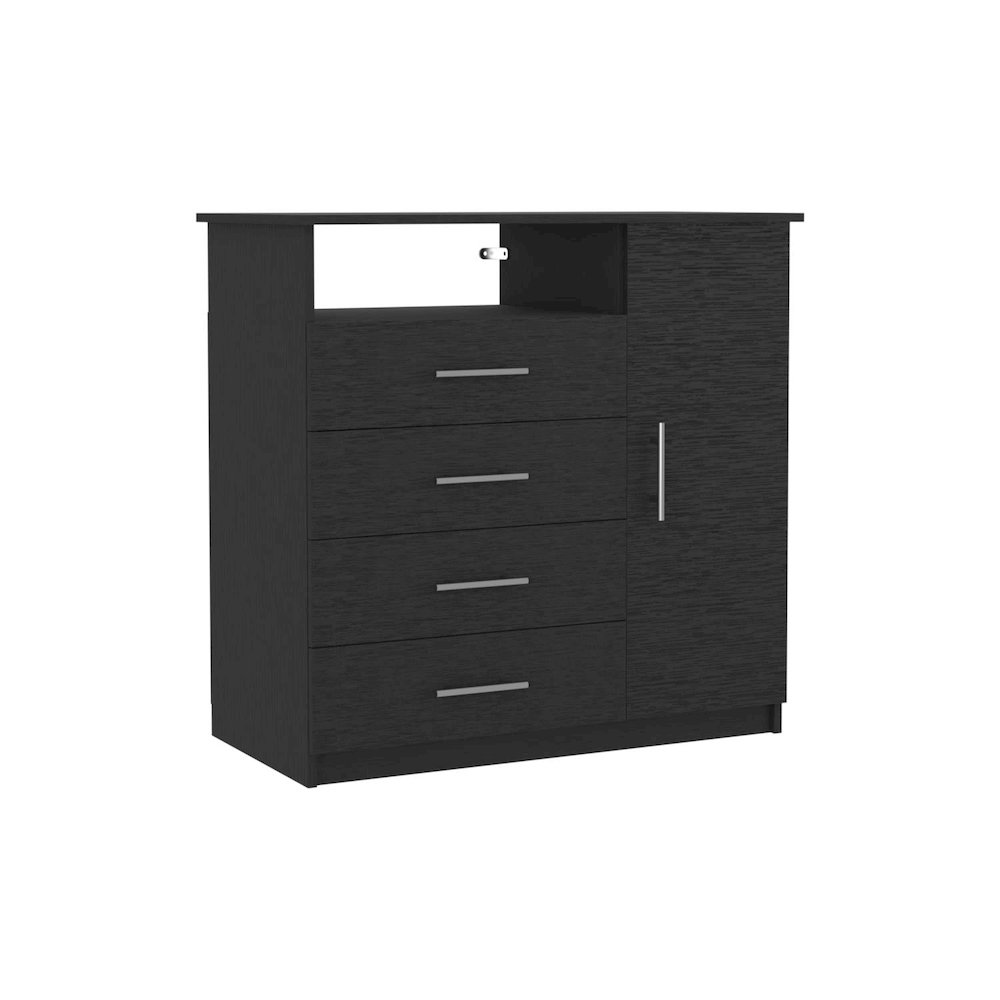Peru Dresser Black MDF. Picture 1