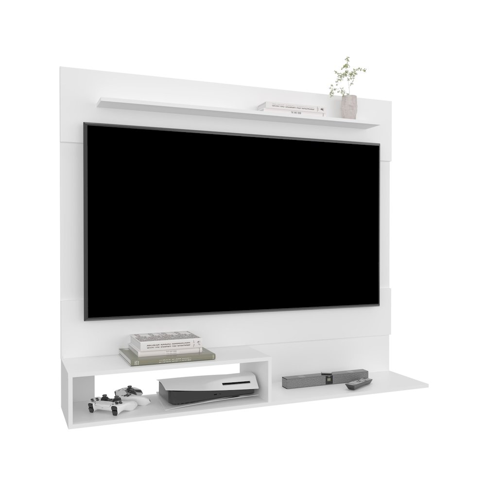 Being Floating Entertainment Center White MDF. Picture 5