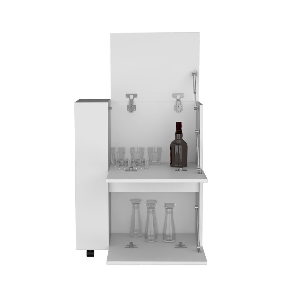 Arlet Kitchen Island White/Macadamia MDF. Picture 2