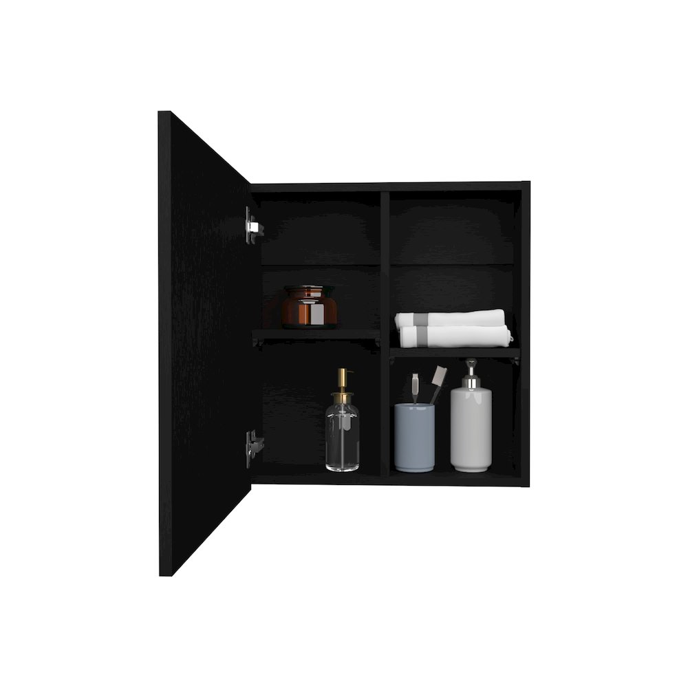 Duma Medicine Cabinet Black Wengue MDF. Picture 1