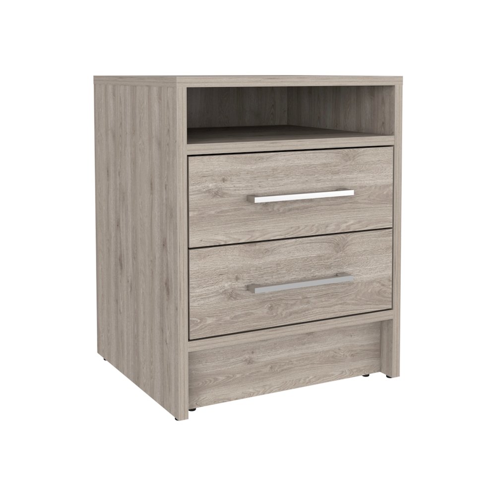 Eter Nightstand Light Gray MDF. Picture 1