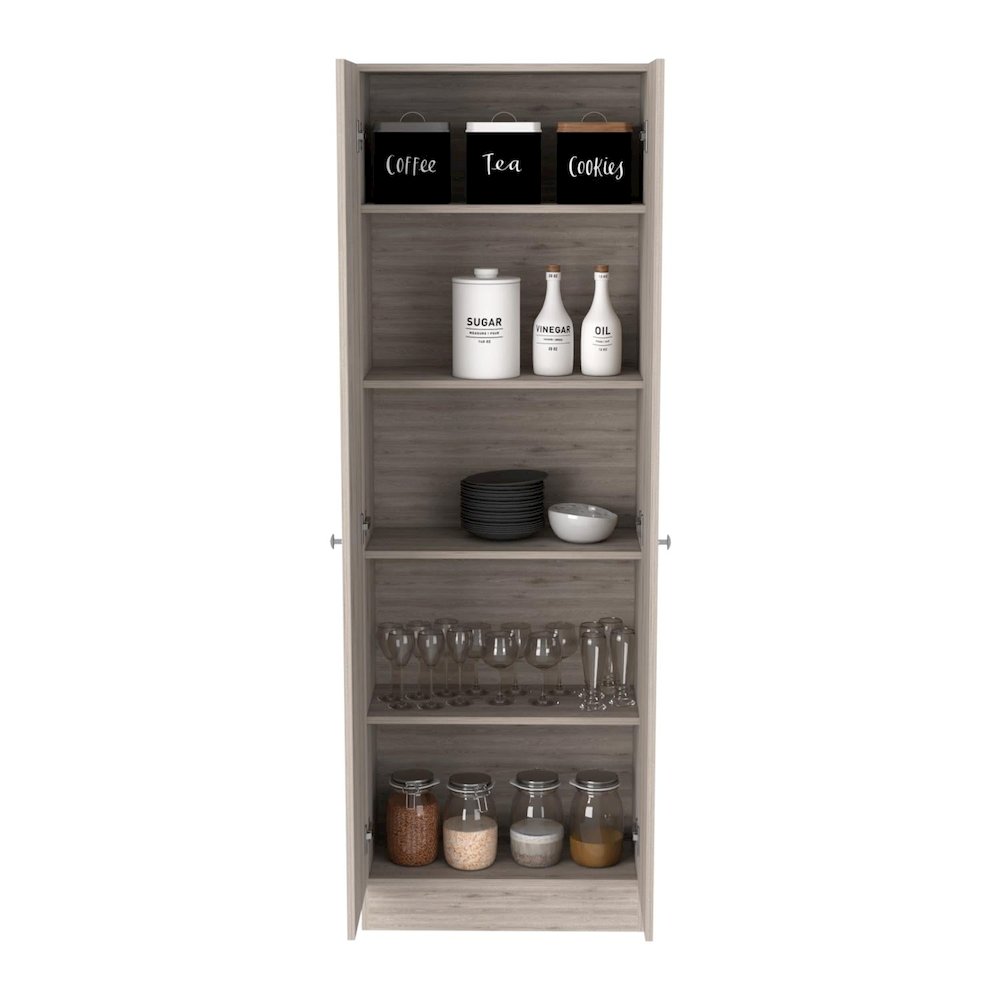 Multistorage Pantry Light Gray MDF. Picture 2
