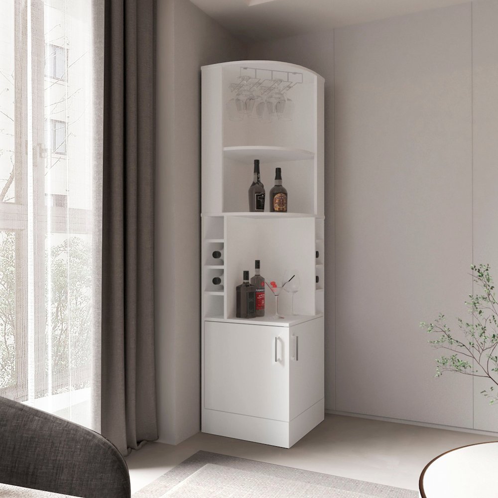 Being Kava Bar Cabinet White MDF. Picture 3