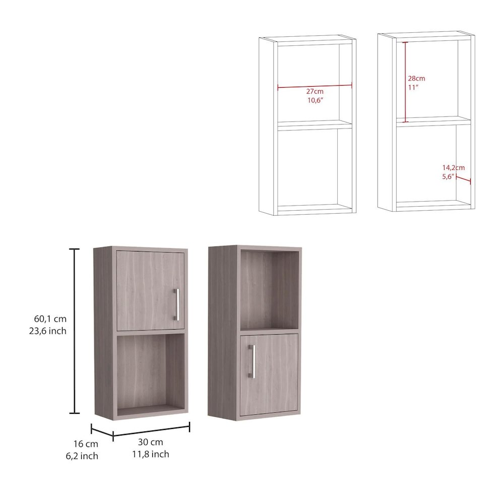 Oba Medicine Cabinet White Oak MDF. Picture 4