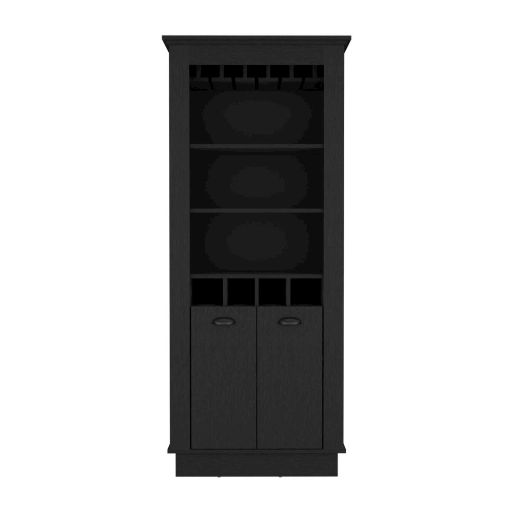 Lafayette Bar Cabinet Black MDF. Picture 1