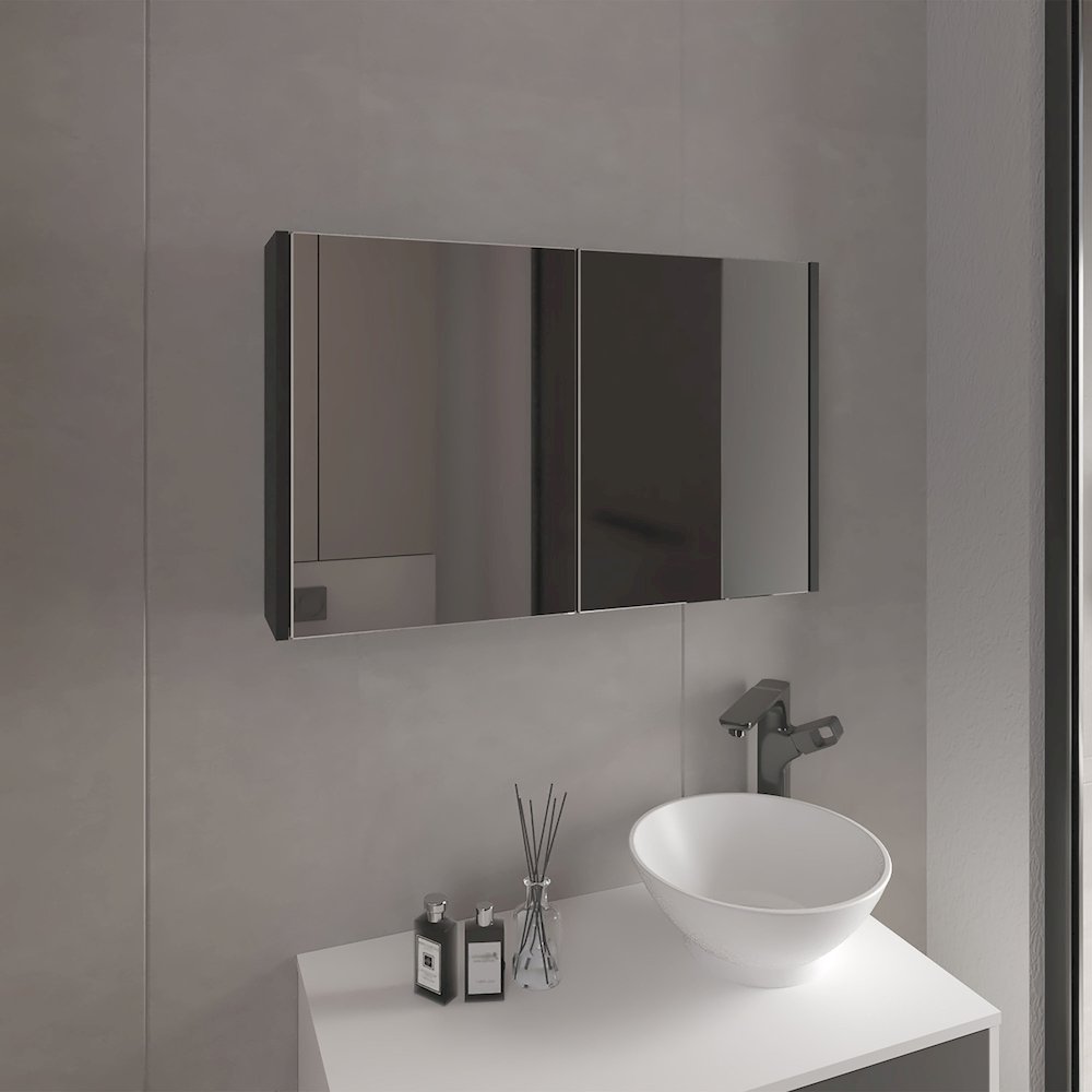 Bouti Medicine Cabinet Black Wengue MDF. Picture 4