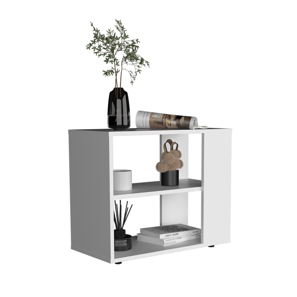 Gardin Side Table White MDF. Picture 5