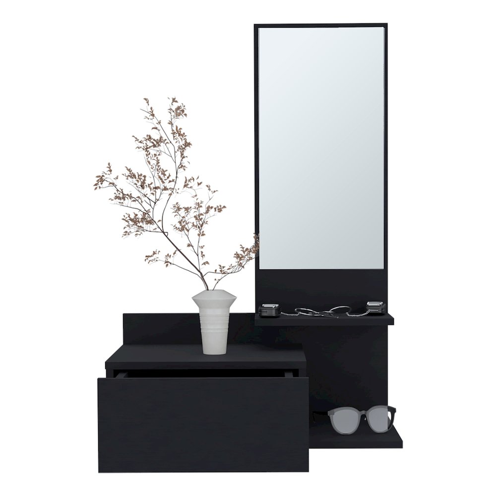 Vienna Floating Console Table Black Wengue MDF. Picture 2