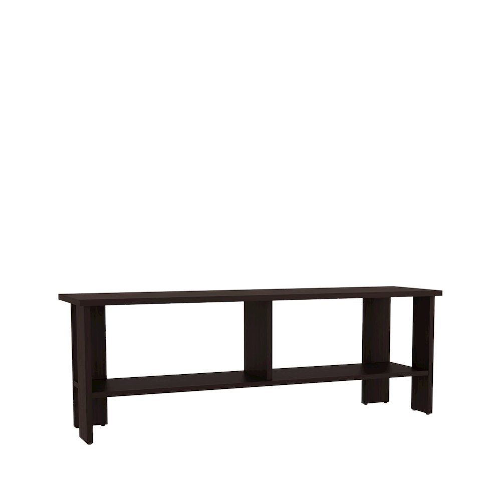 Navia Tv Stand Dark Walnut MDF. Picture 1
