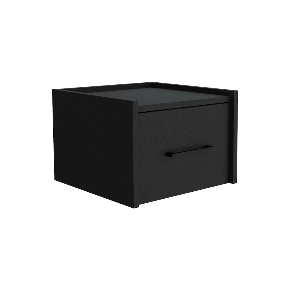Boa Floating Nightstand Black MDF. Picture 1