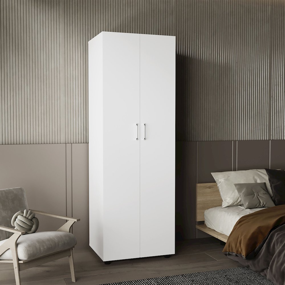 Aurora Armoire White MDF. Picture 4