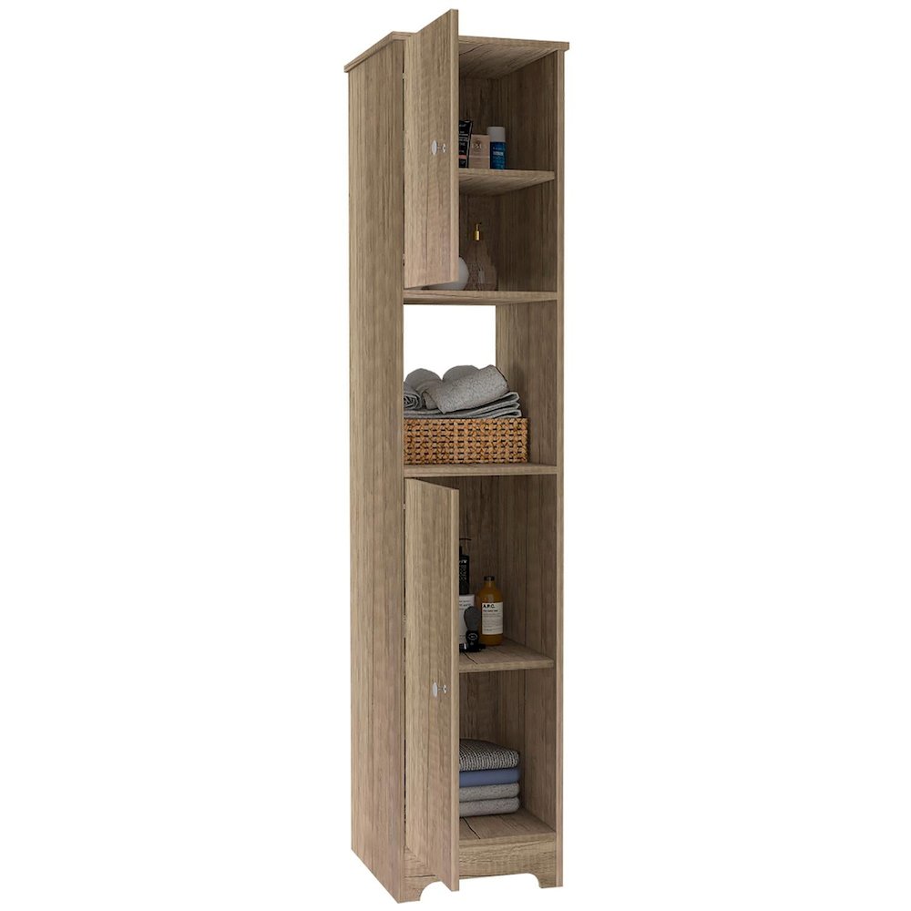 Ibis Linen Cabinet Light Oak MDF. Picture 2