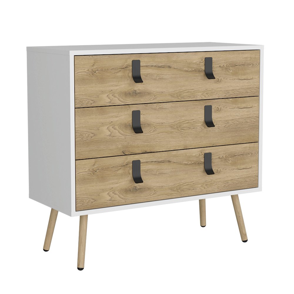 Huna Dresser White / Macadamia MDF. Picture 2