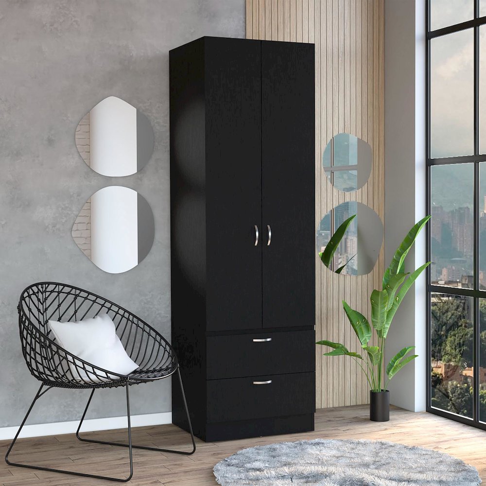 Vicco Armoire Black MDF. Picture 3