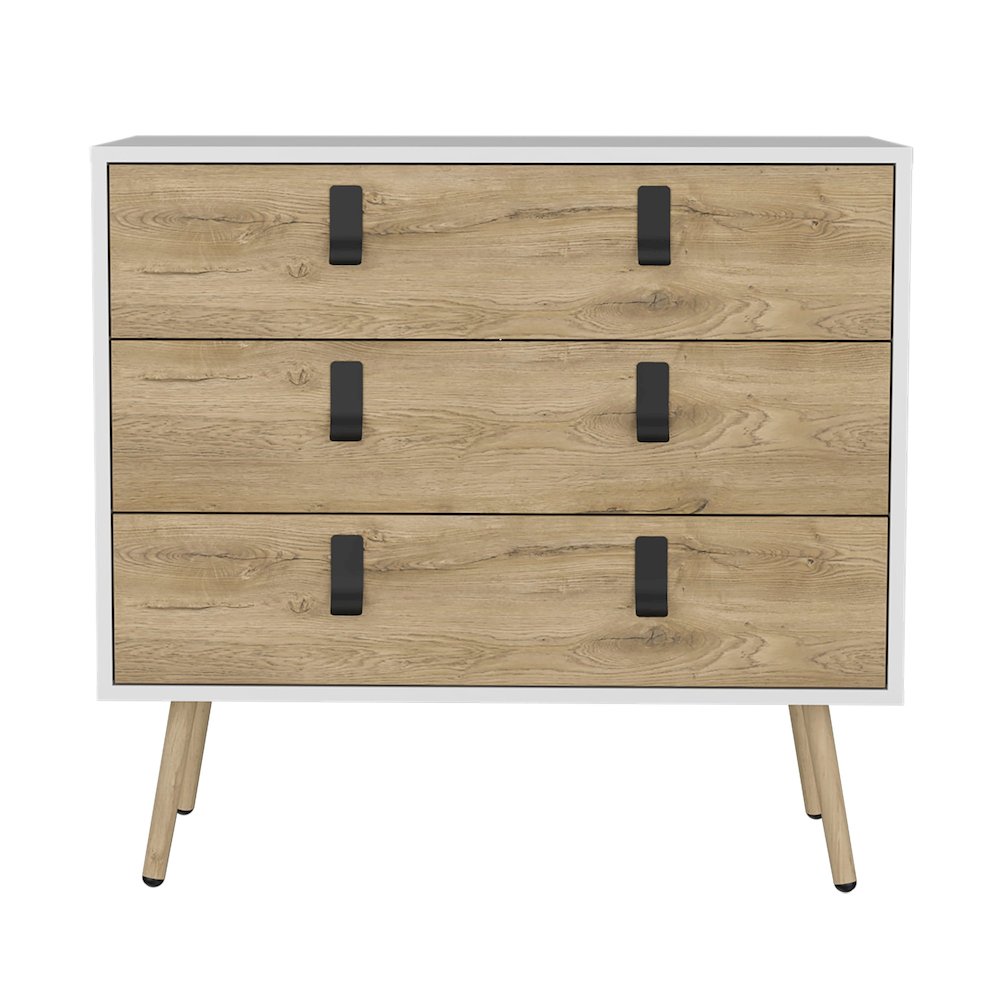 Huna Dresser White / Macadamia MDF. Picture 1