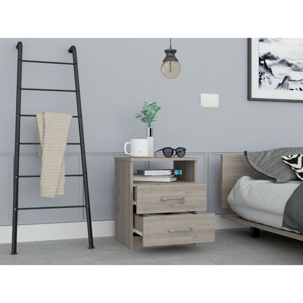 Napoles Nightstand Light Gray MDF. Picture 5