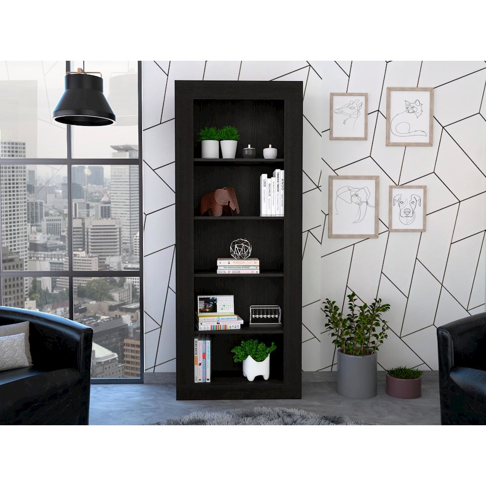 Andina Bookcase Black MDF. Picture 3