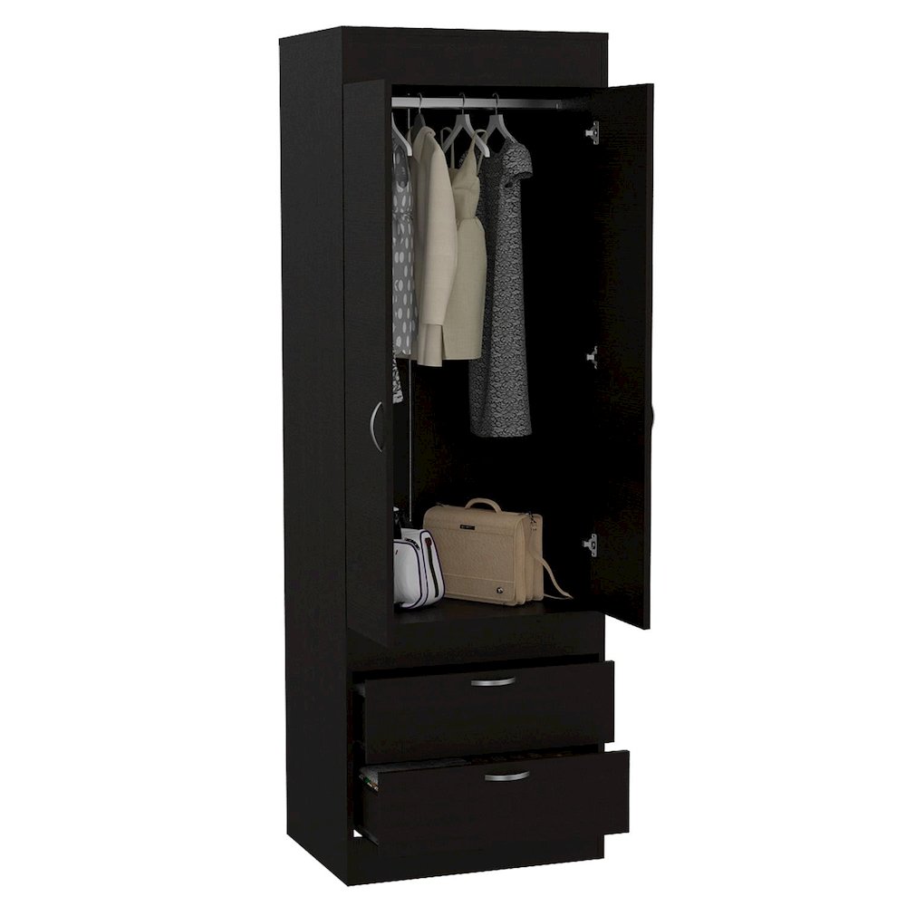 Garage Storage Cabinet Black MDF. Picture 2