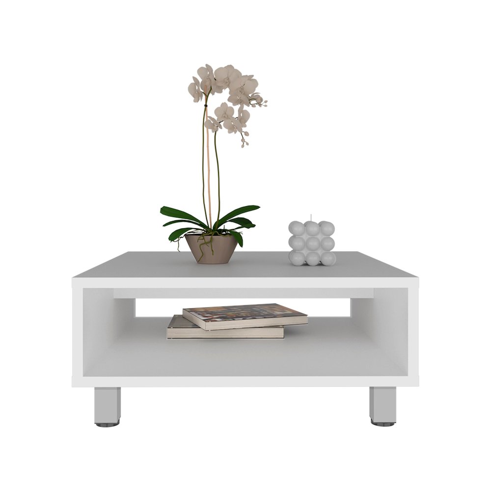 Eclipse Low Coffe Table White MDF. Picture 2