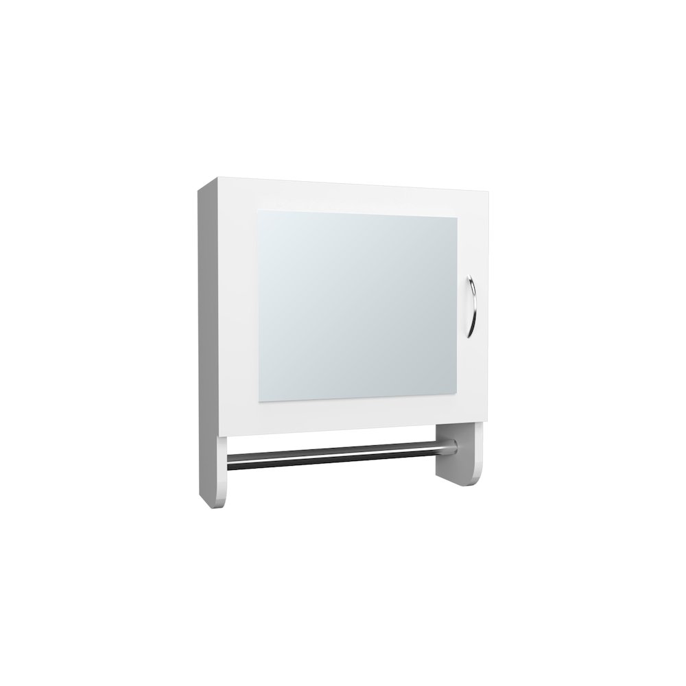 BOTIQ Medicine Cabinet White MDF. Picture 2