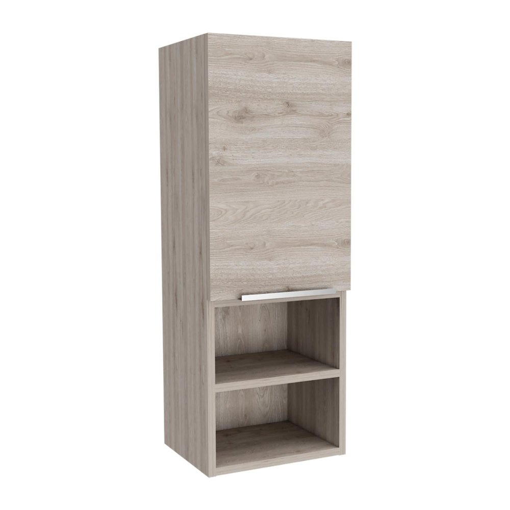 Mila Medicine Cabinet Light Gray MDF. Picture 1
