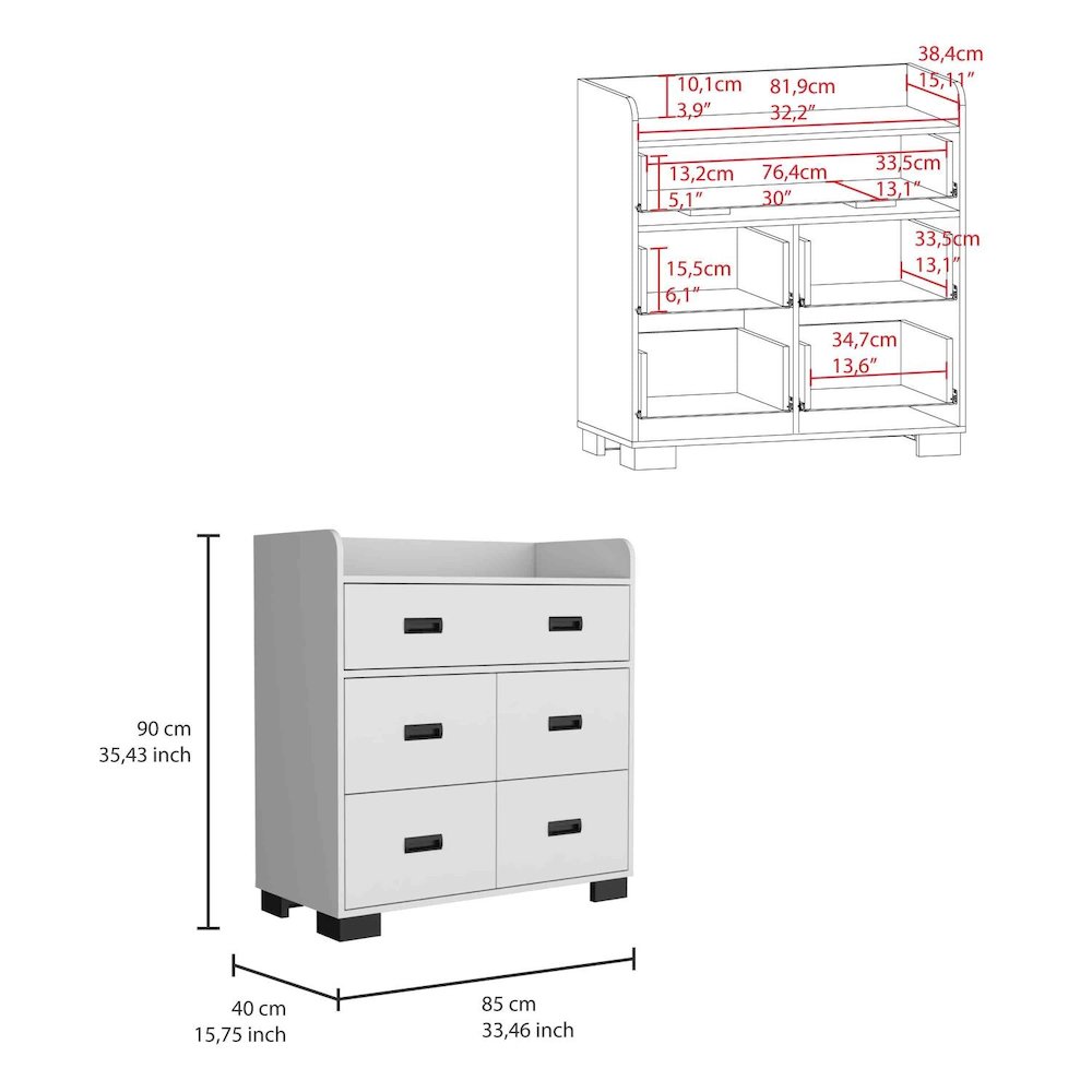 Alyn Dresser White MDF. Picture 4
